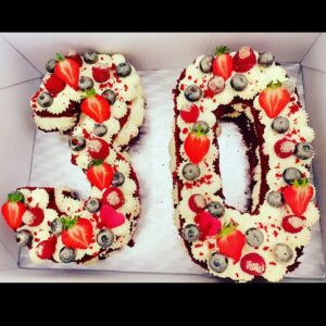 Custom number cake