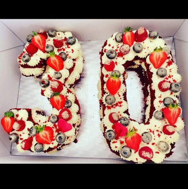 Custom number cake
